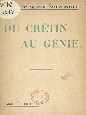 cover image of Du crétin au génie